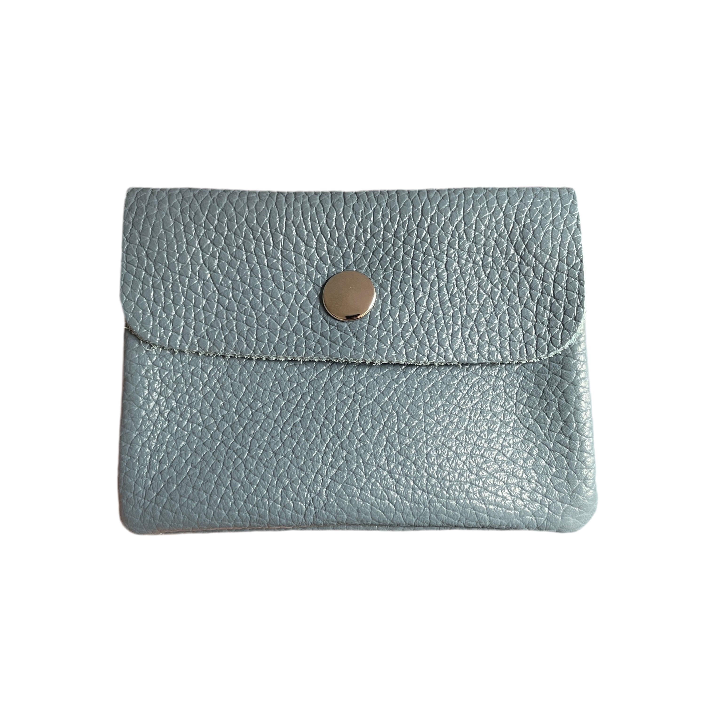 Geldbeutel klein | Leder | taubenblau