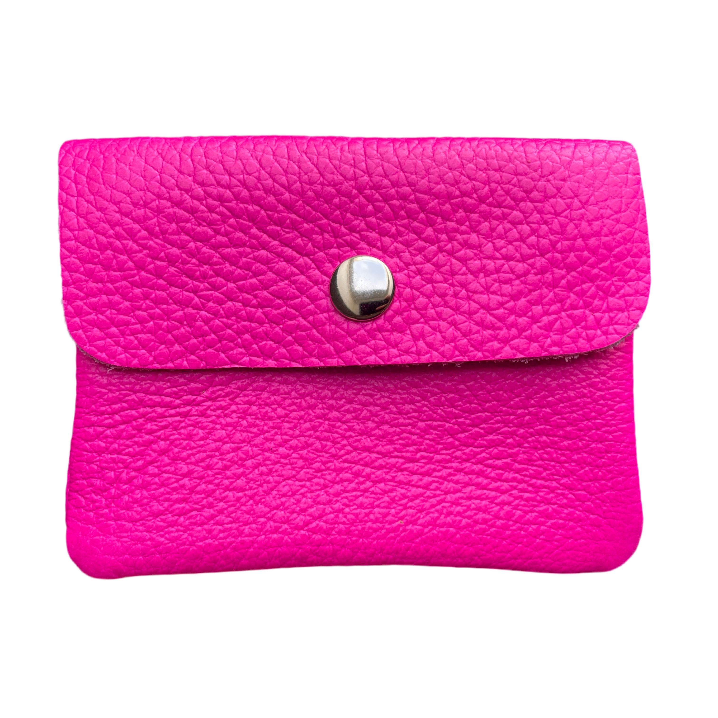 Geldbeutel klein | Leder | neonpink
