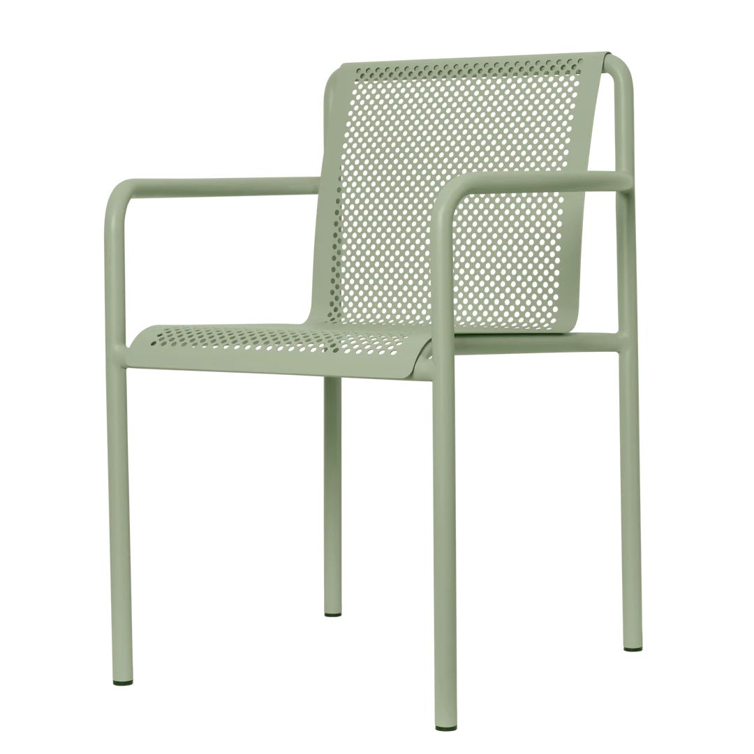 Outdoor Dapple Chair with Arms | Tea Green