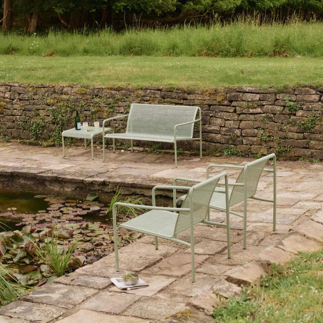 Outdoor Dapple Lounge Chair with Arms | Tea Green