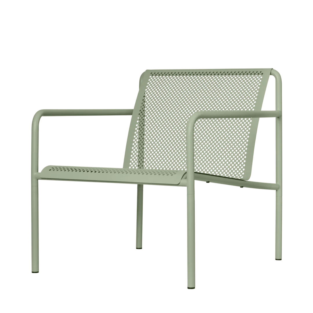 Outdoor Dapple Lounge Chair with Arms | Tea Green