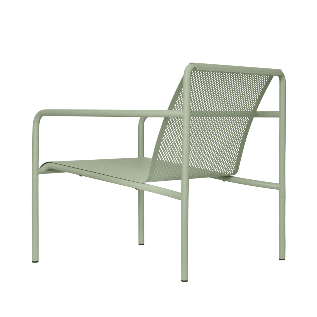 Outdoor Dapple Lounge Chair with Arms | Tea Green