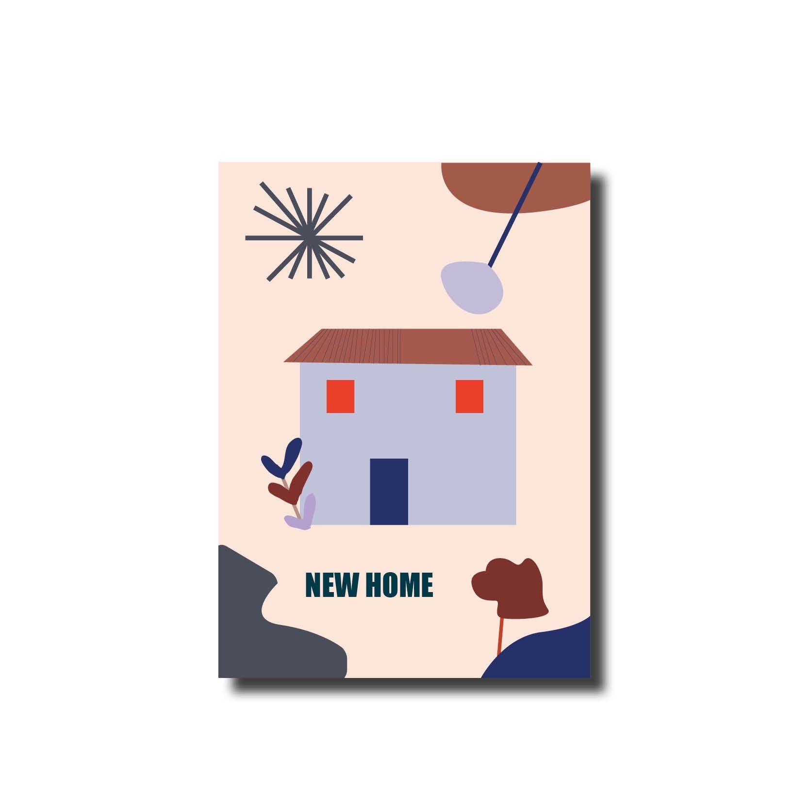 Postkarte | new home