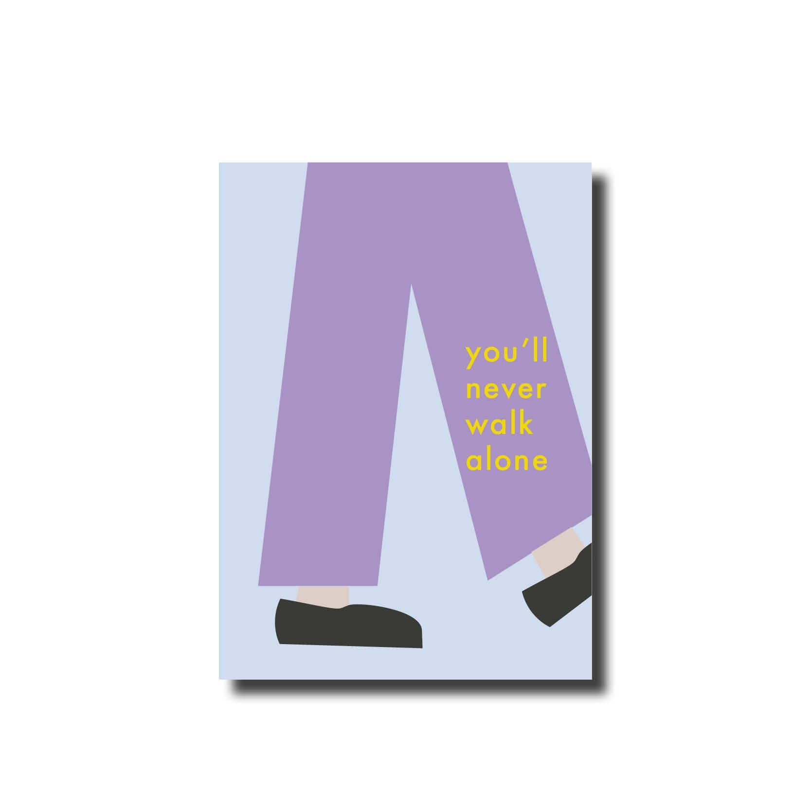 Postkarte | you'll never walk alone