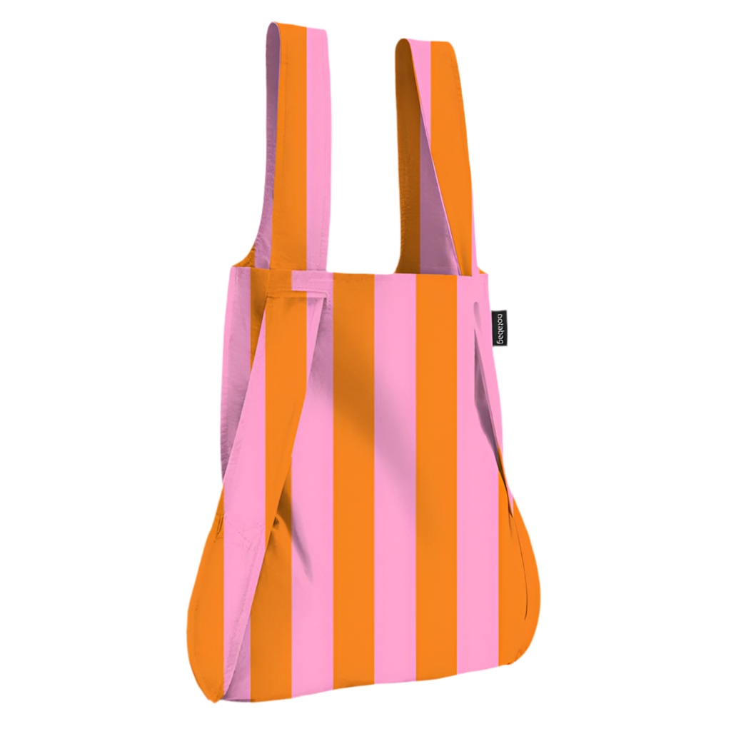 Tasche Notabag | Orange/Pink Stripes