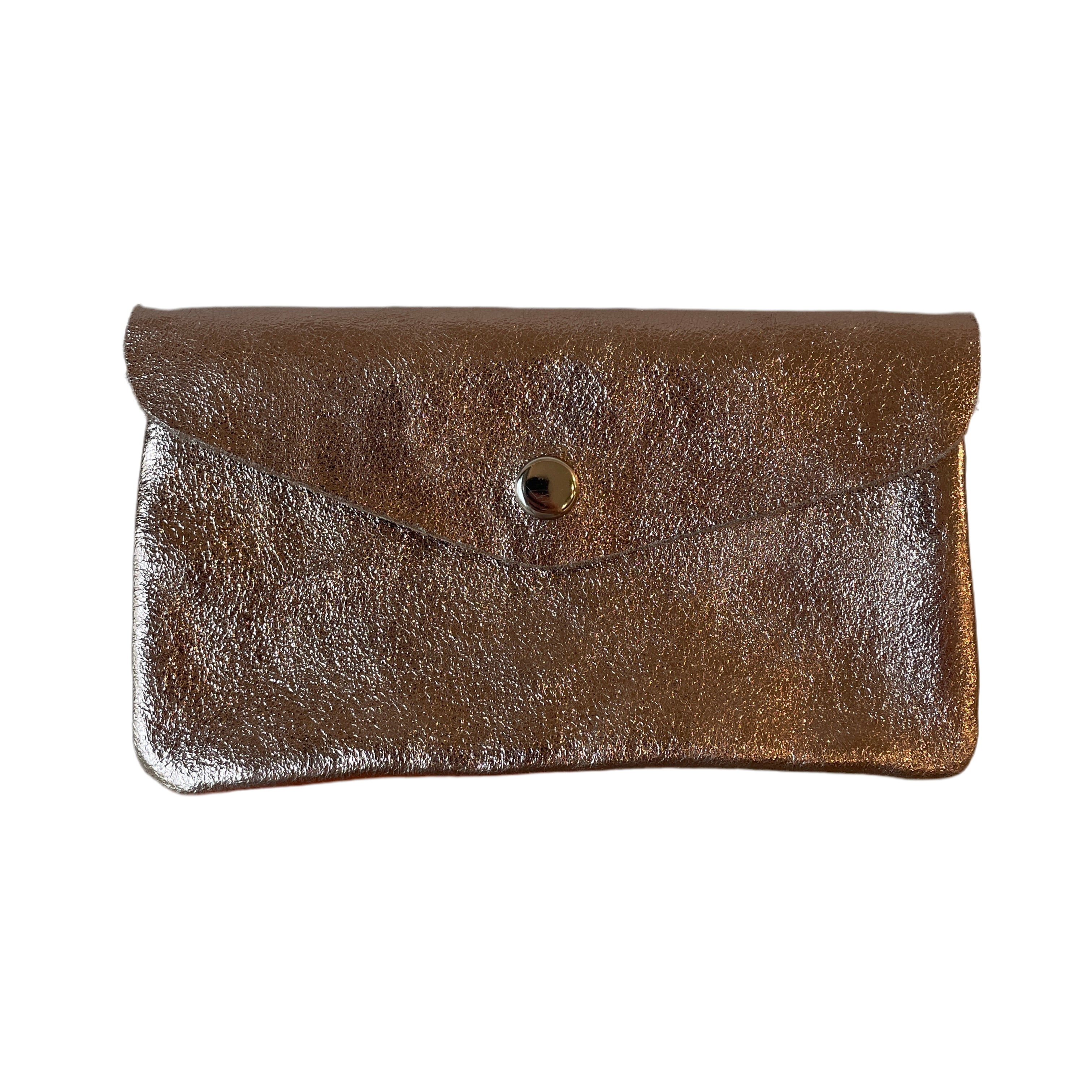 Geldbeutel medium | Leder | bronze glitzernd