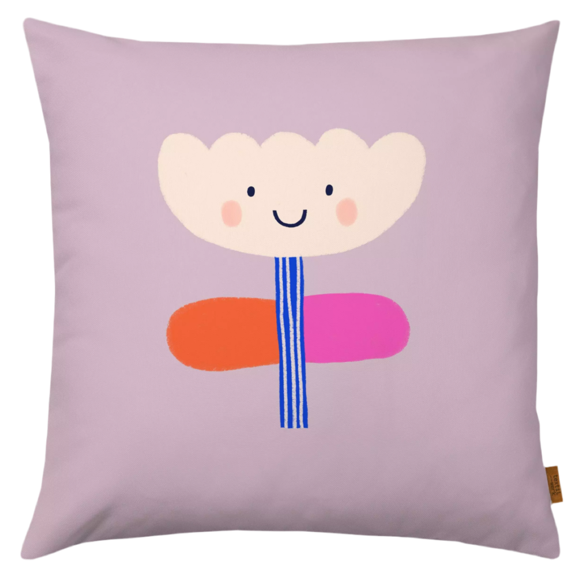 Kissenbezug | Blume mit Gesicht