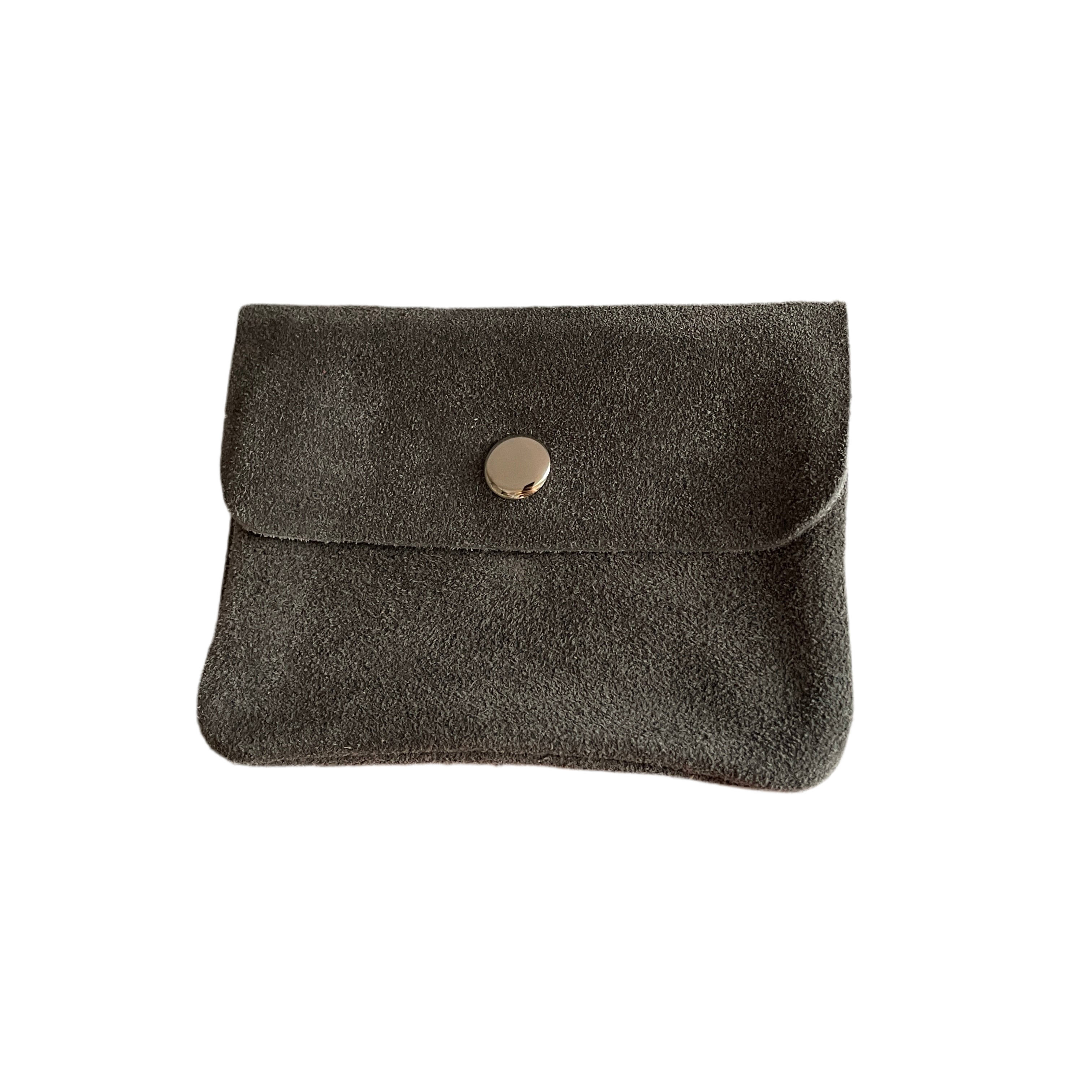 Geldbeutel klein | Wildleder | grau