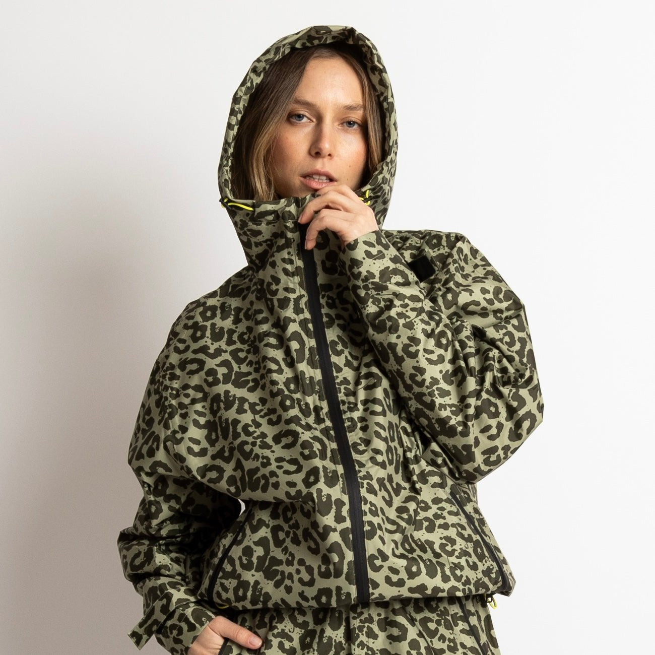 Regen-Jacke | Leo | navy/olive