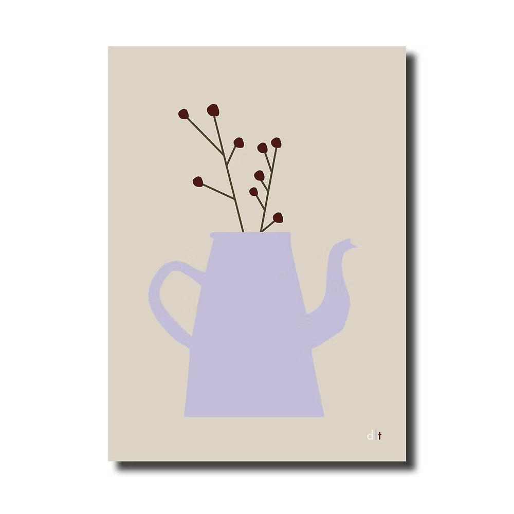 Poster | Purple vase and flowers