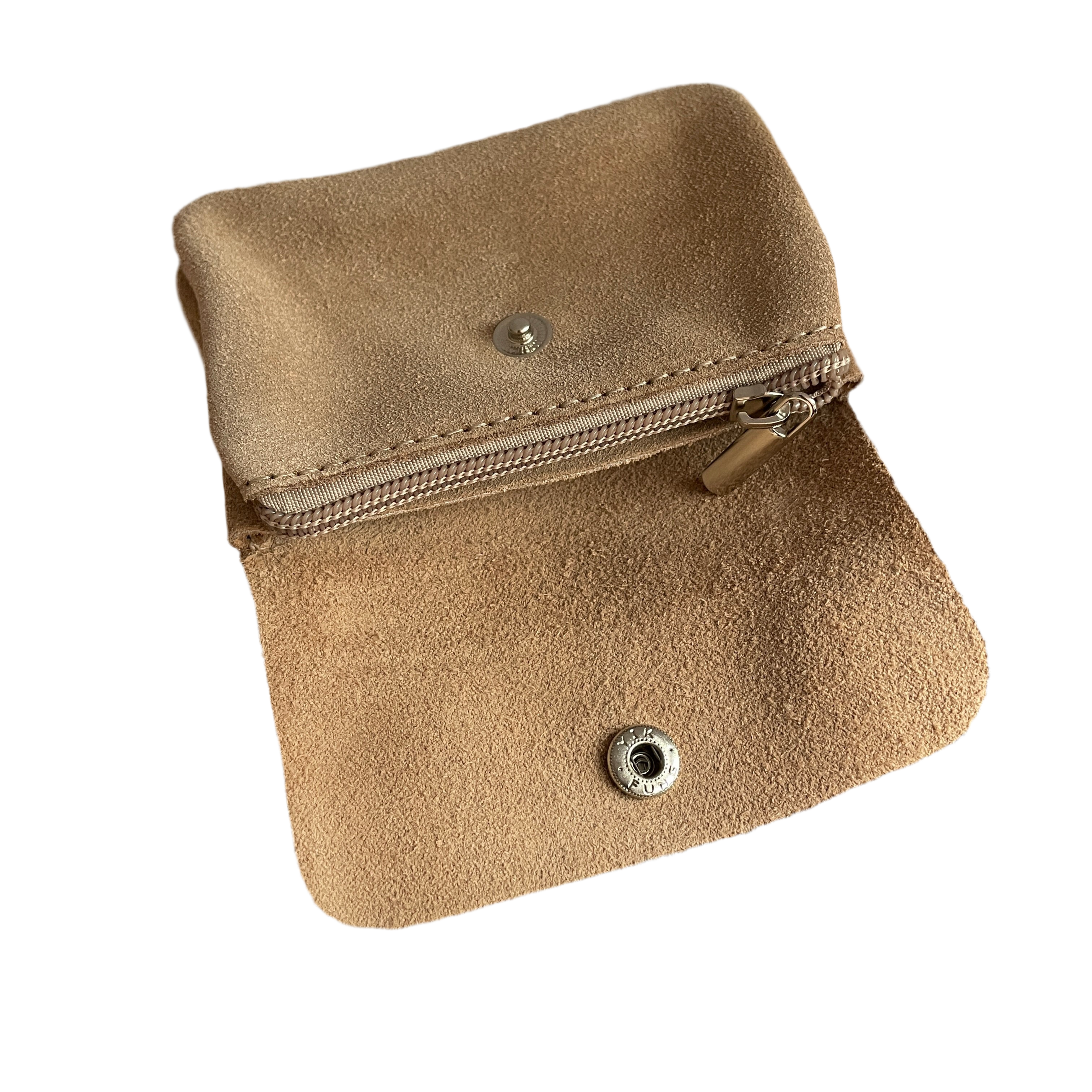 Geldbeutel klein | Wildleder | beige