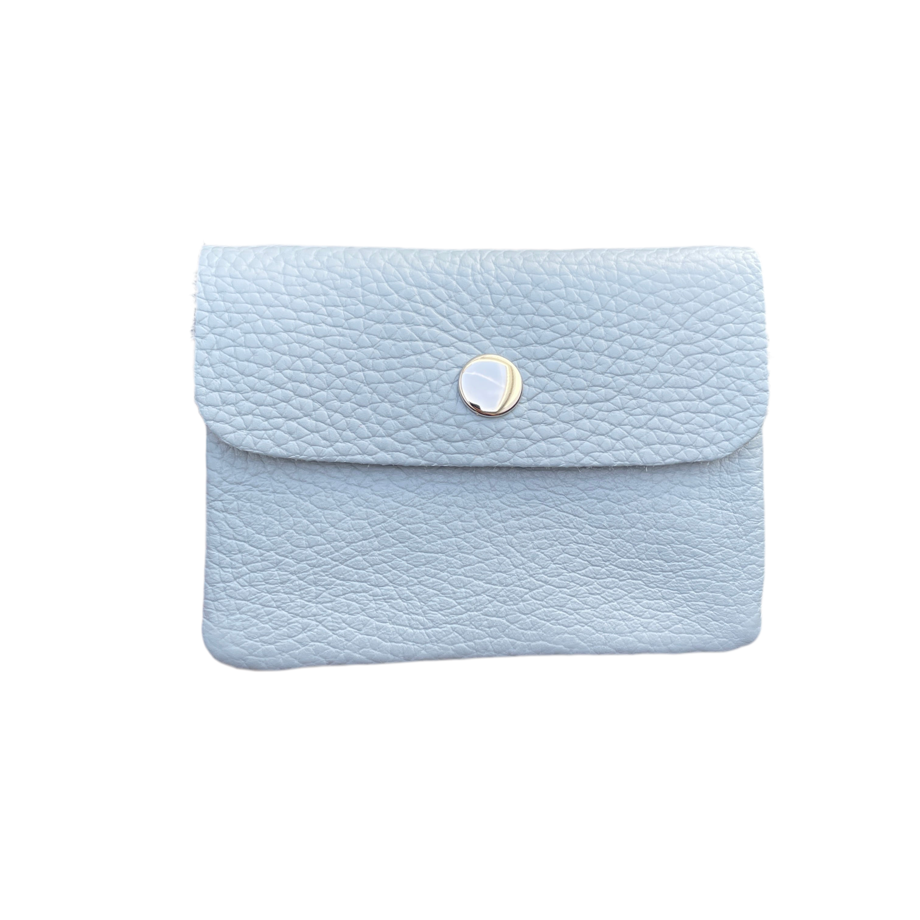 Geldbeutel klein | Leder | blaugrau