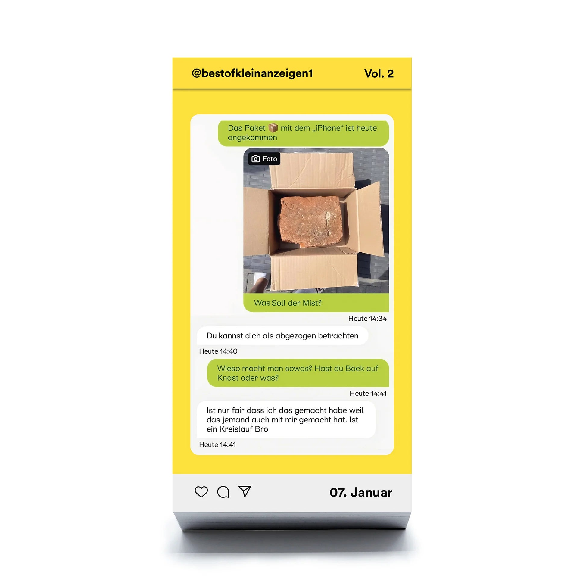 Tagesabreißkalender | Best-of Kleinanzeigen Volume 2