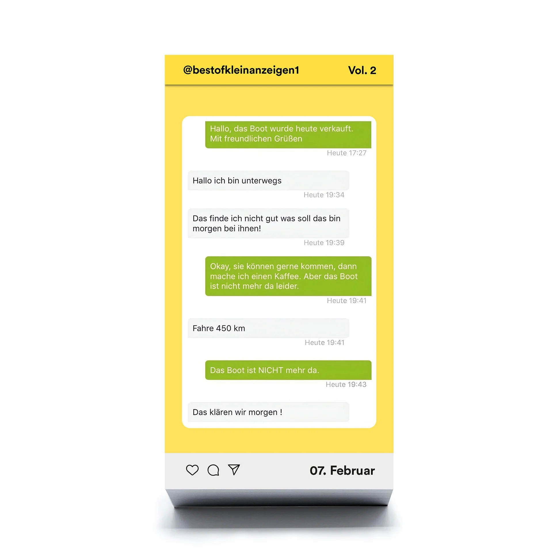 Tagesabreißkalender | Best of Kleinanzeigen Vol. 2