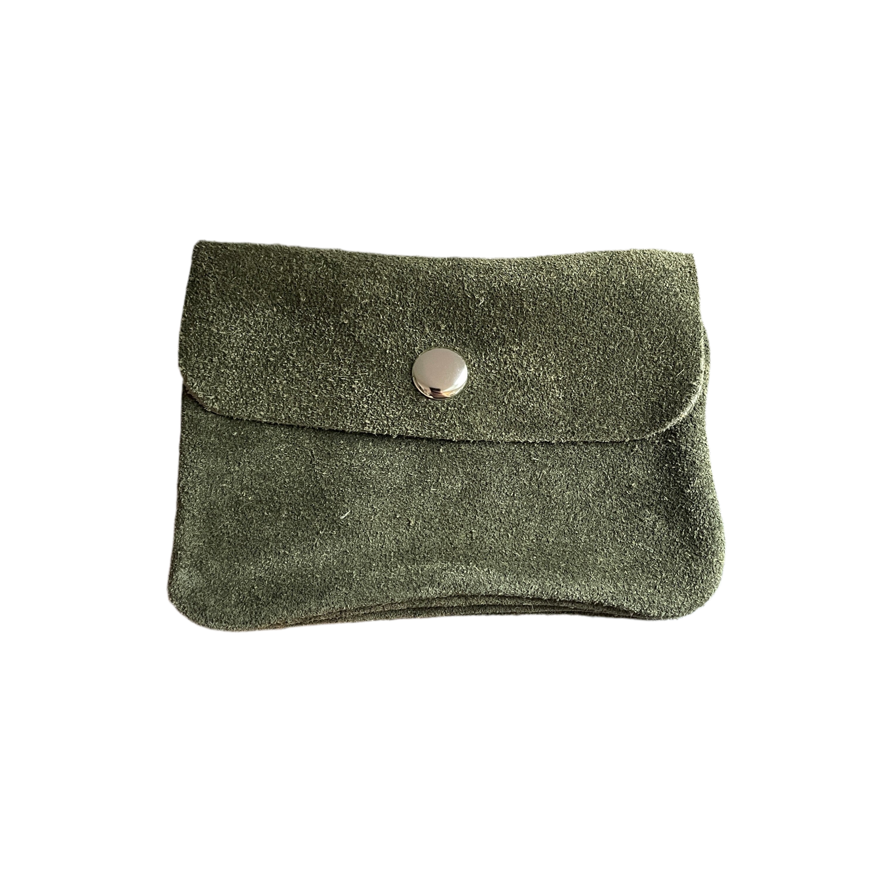 Geldbeutel klein | Wildleder | khaki