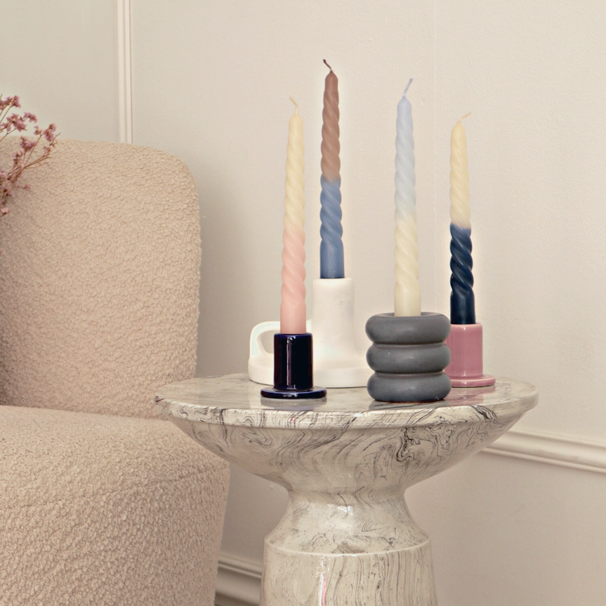 Dip Dye Kerzen 4er Set | Twisted