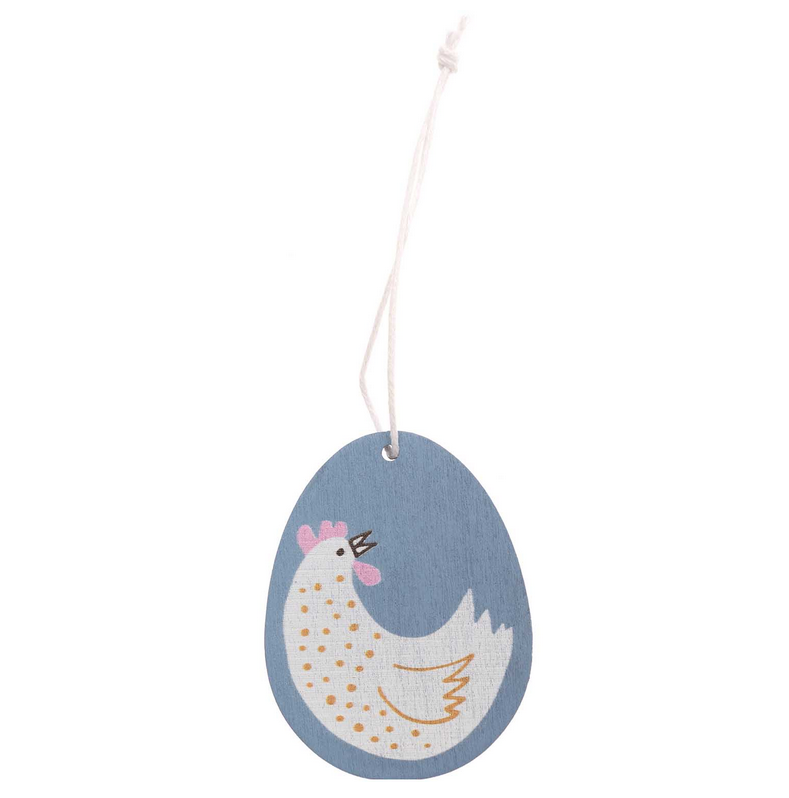 Holz-Hänger Osterei Huhn