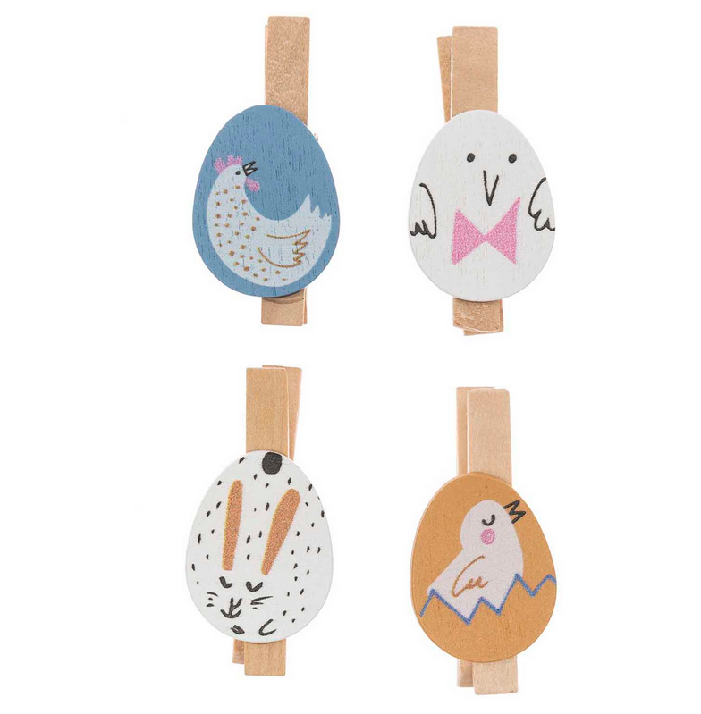 Deko-Klammer Osterei Tiere
