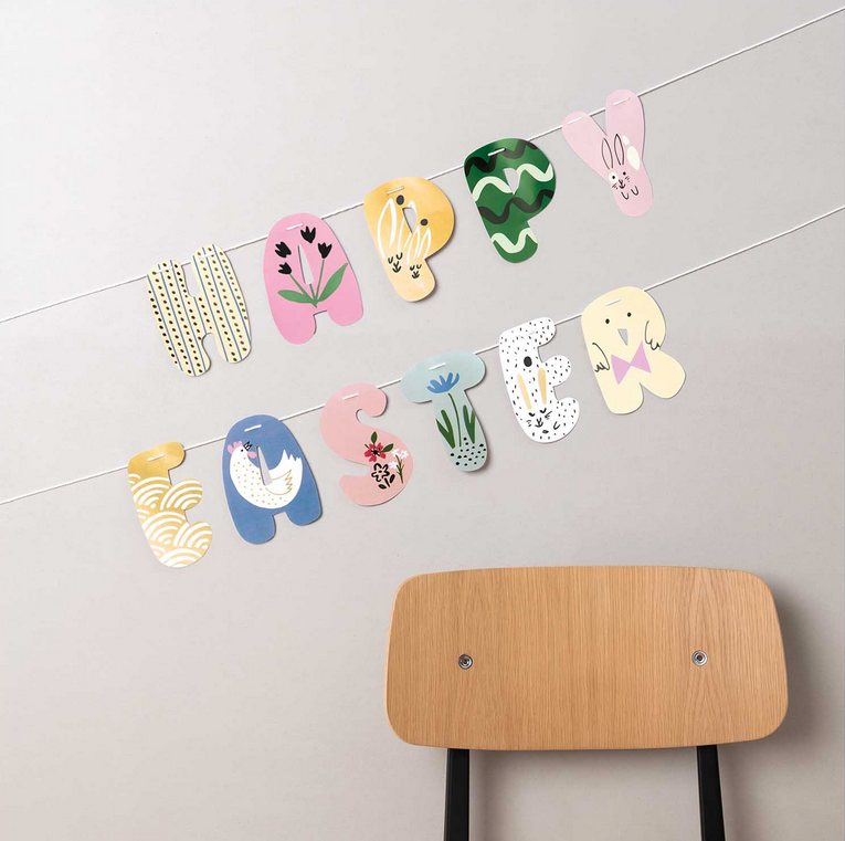 Girlande Happy Easter