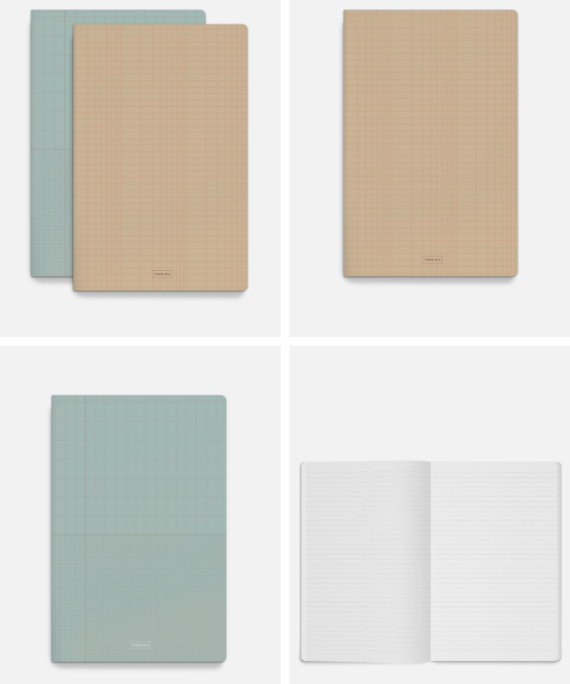 Notizbücher A4 | Icy Grid/Honey Grid