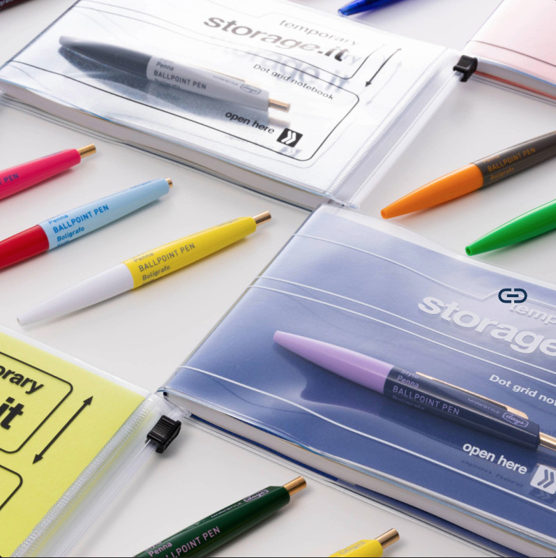 Mini-Kugelschreiber Anterique | flieder/dunkelblau