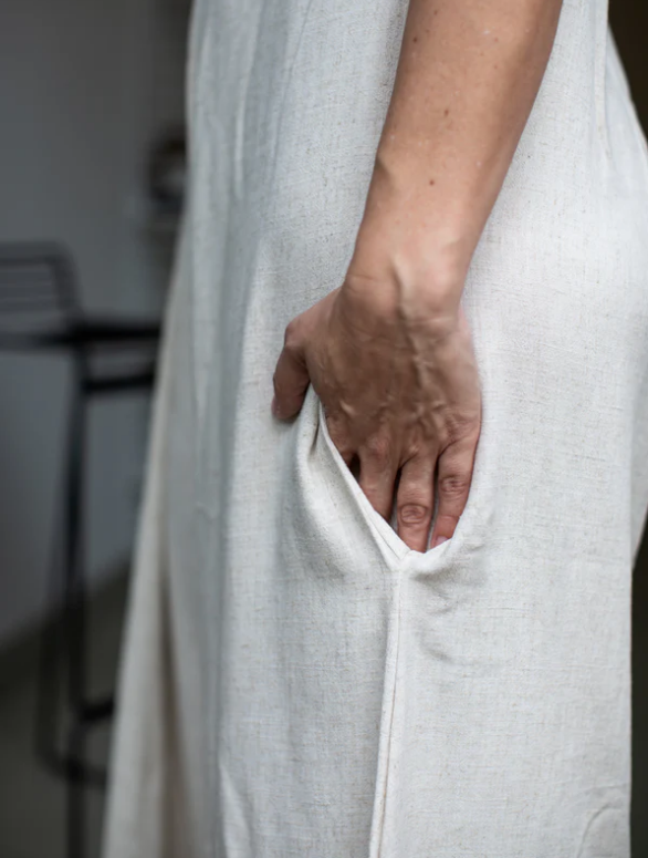 Damen LATZHOSE | Onesize beige