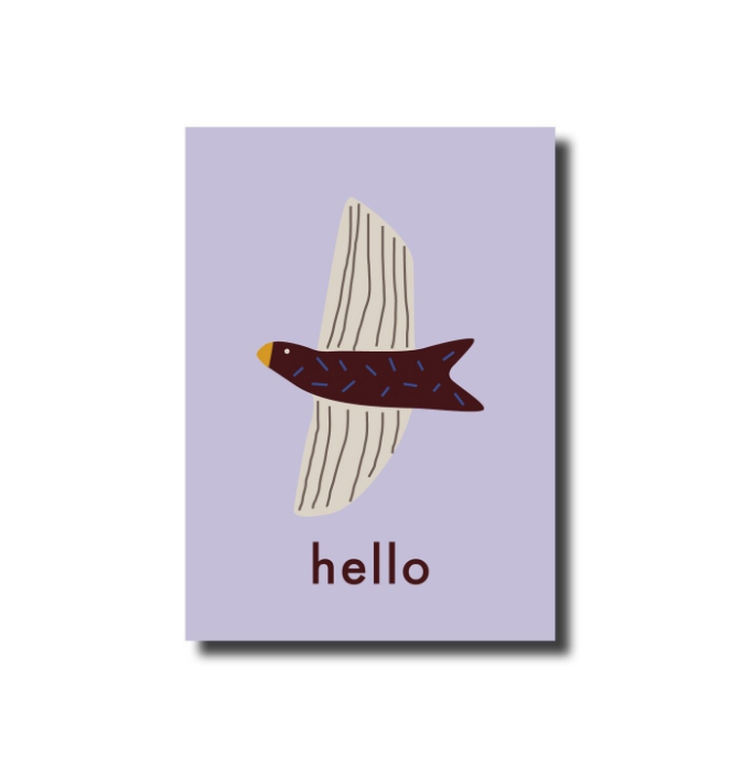 Postkarte | Hallo Vogel