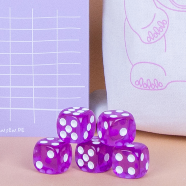Würfelspiel | Lila 5er Set