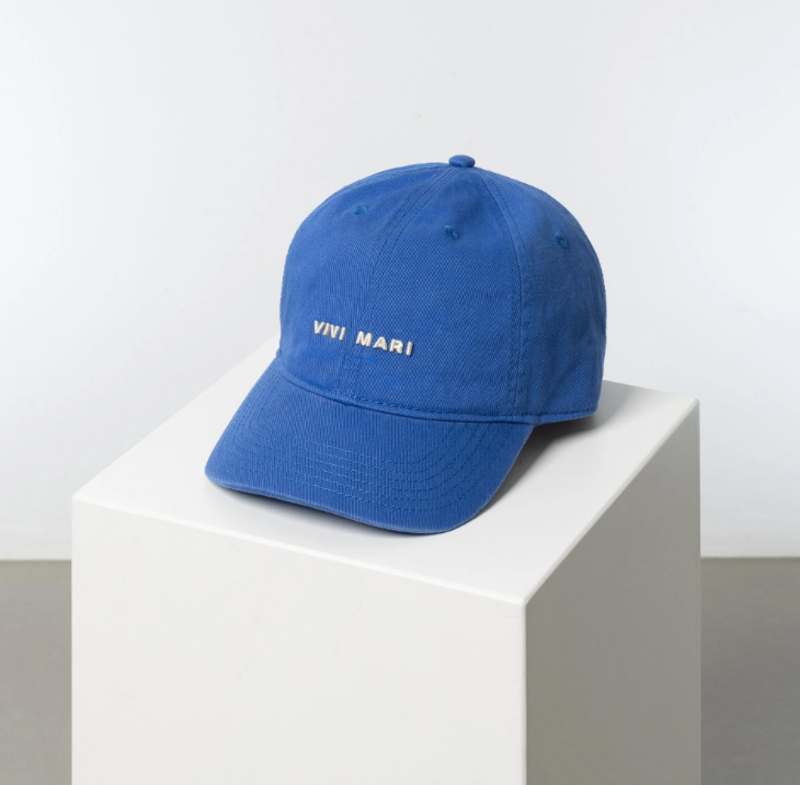 Cap solid | blue/sand