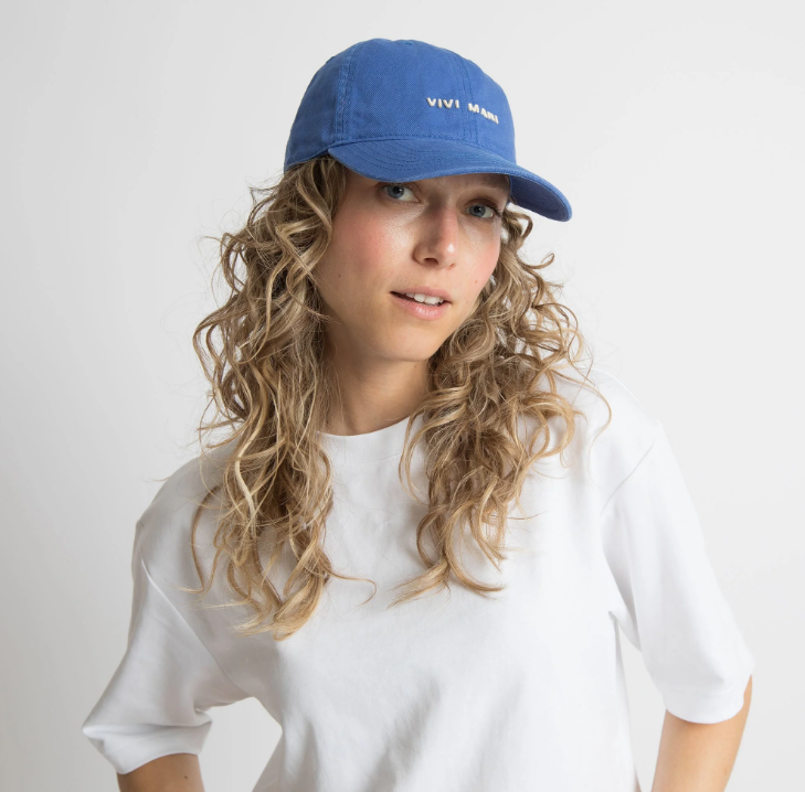 Cap solid | blue/sand