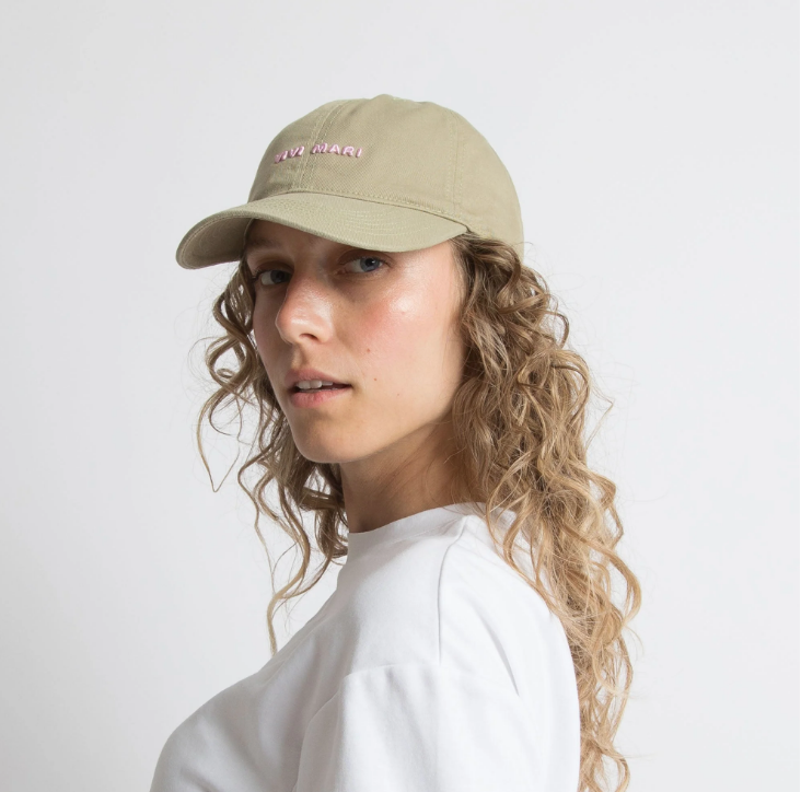 Cap solid | olive/rosé