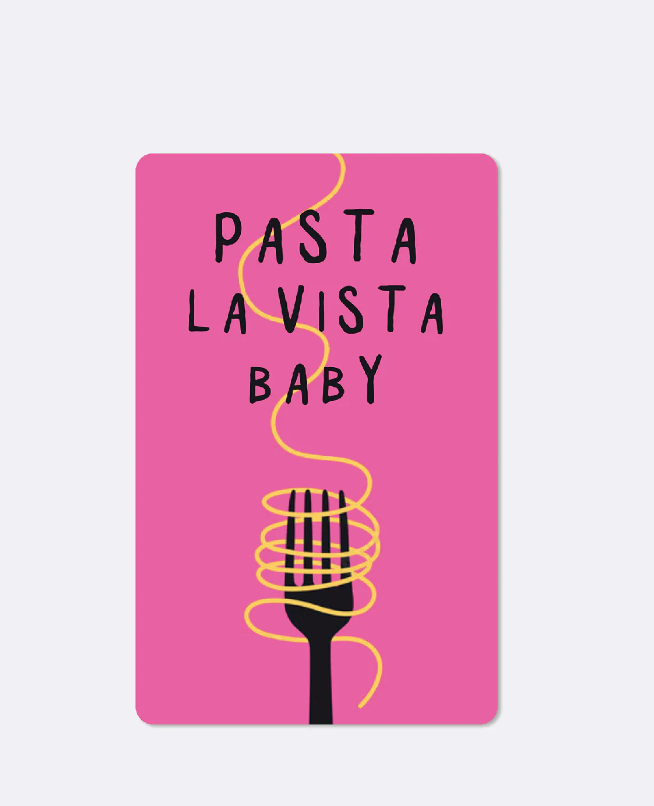 Postkarte | Lunacard Pasta La Vista