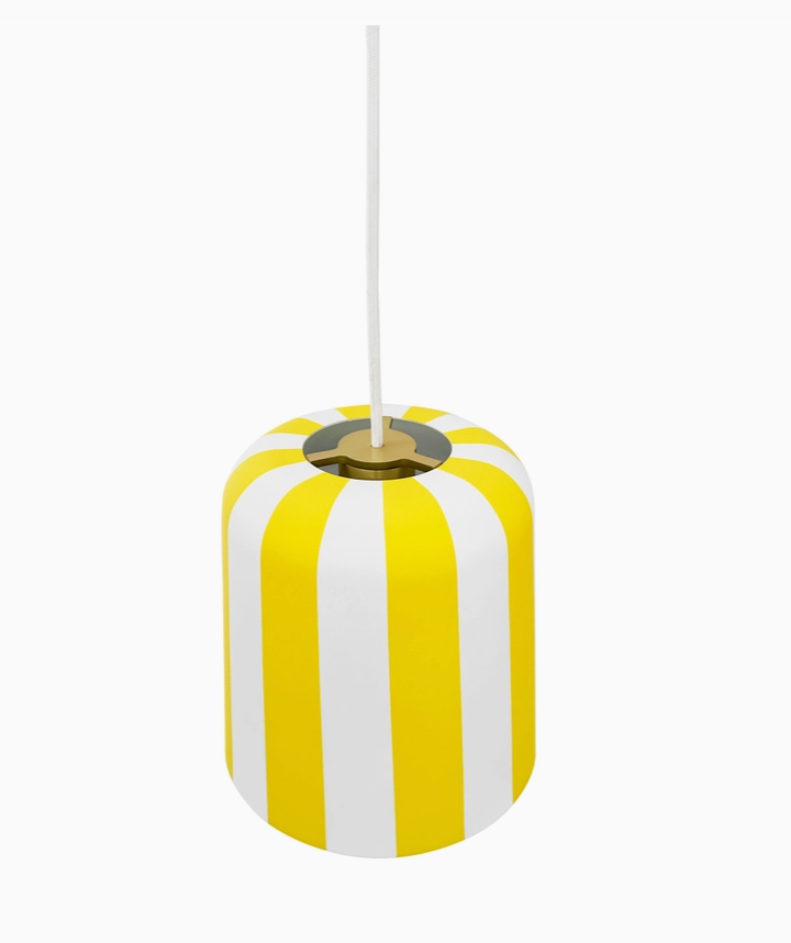 Lampe | Gry | Streifen gelb/weiß