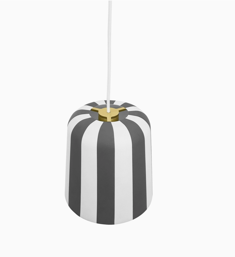 Lampe | Gry | Streifen grau/weiß