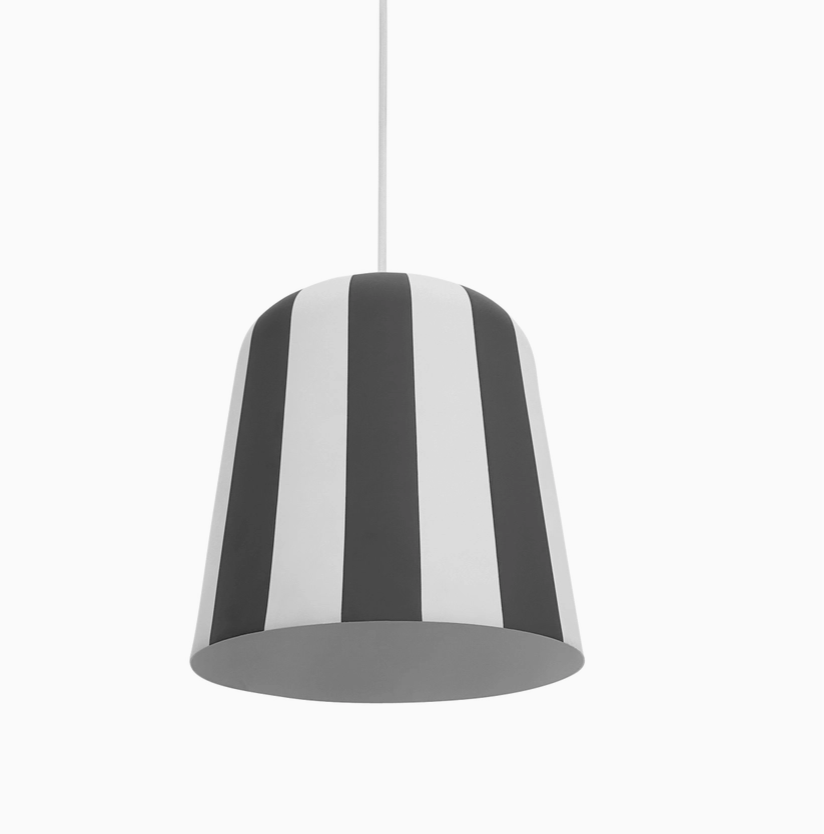 Lampe | Gry | Streifen grau/weiß