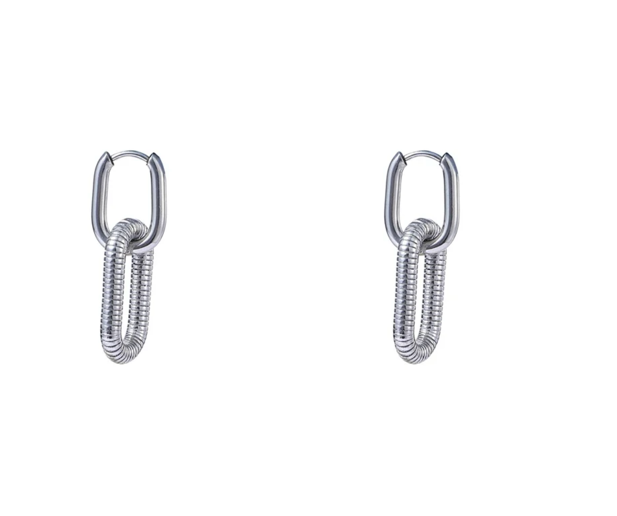 Ohrringe | Dangling Oval Hoop