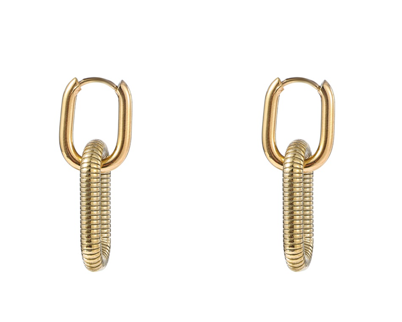 Ohrringe | Dangling Oval Hoop