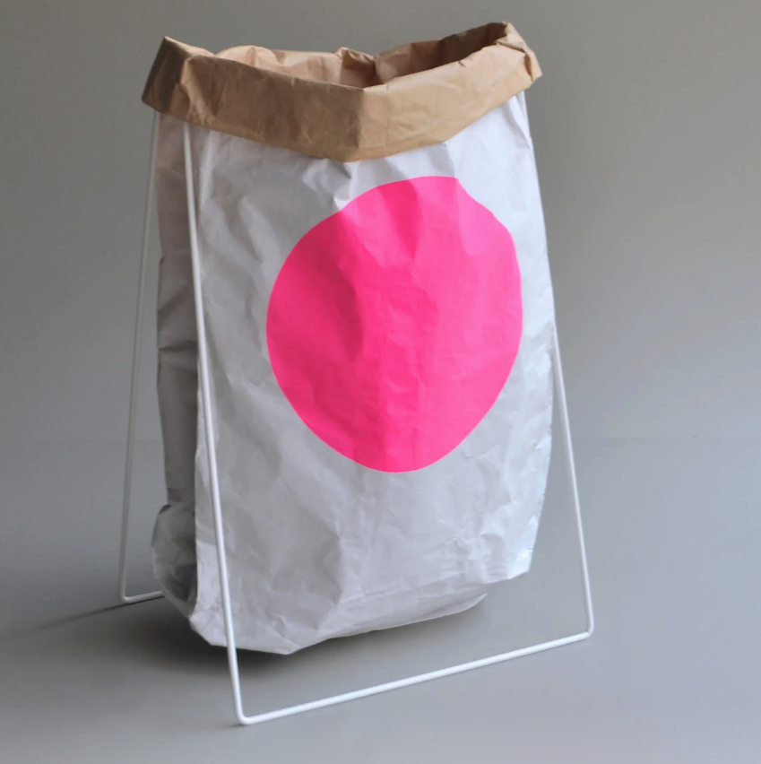 Papiertaschen Halter | weiß