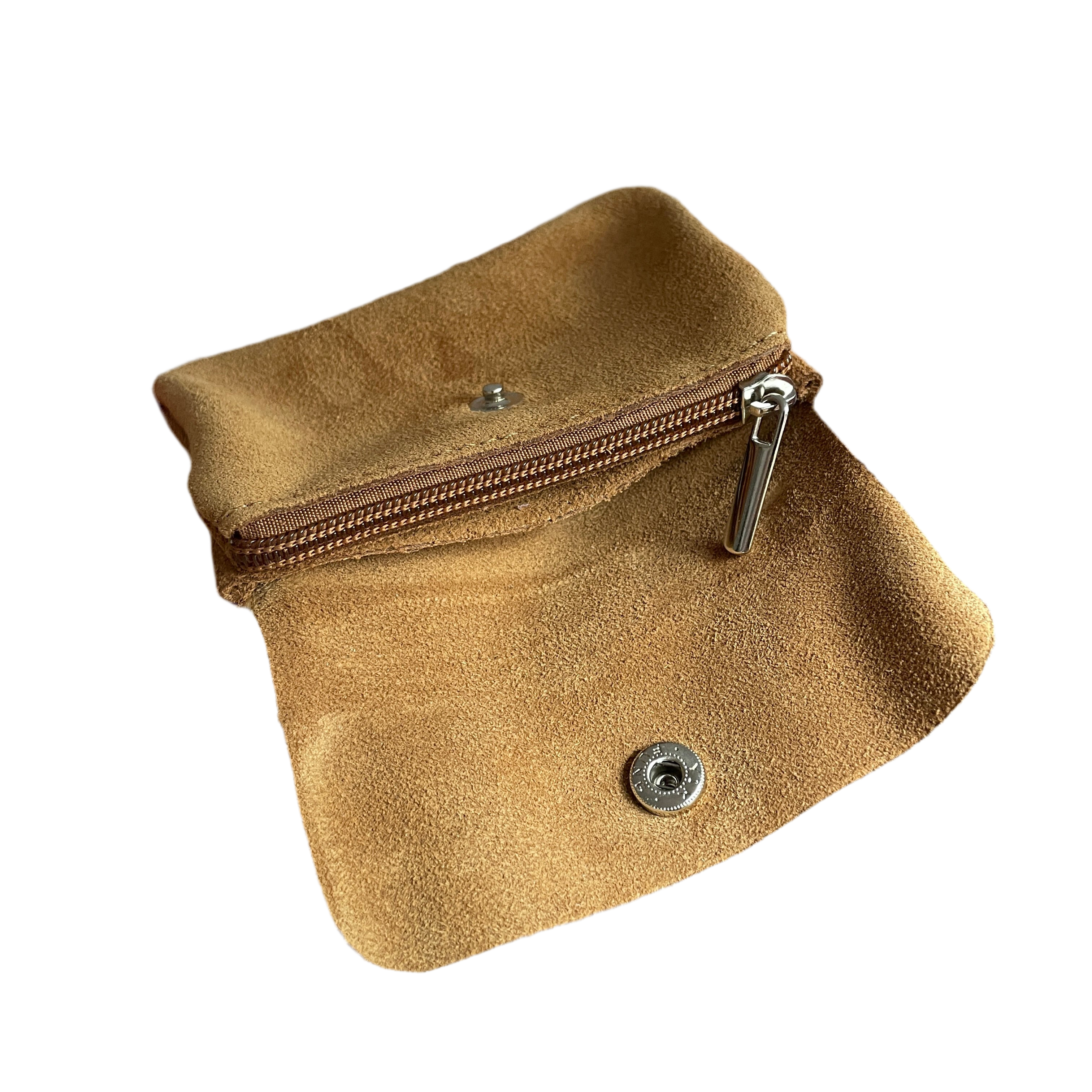 Geldbeutel klein | Wildleder | braun
