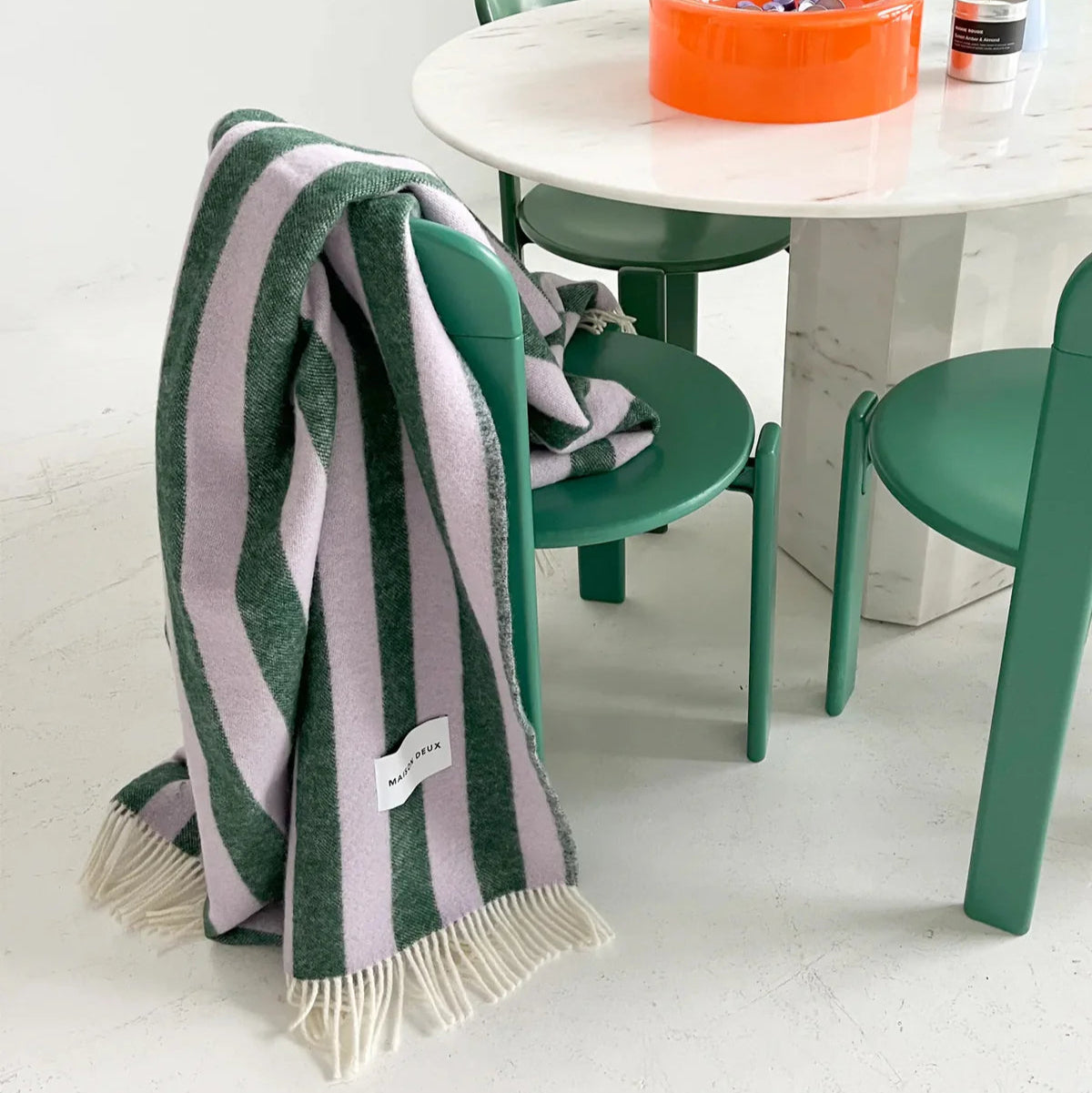 Wolldecke | Candy Wrap Blanket lilac/green