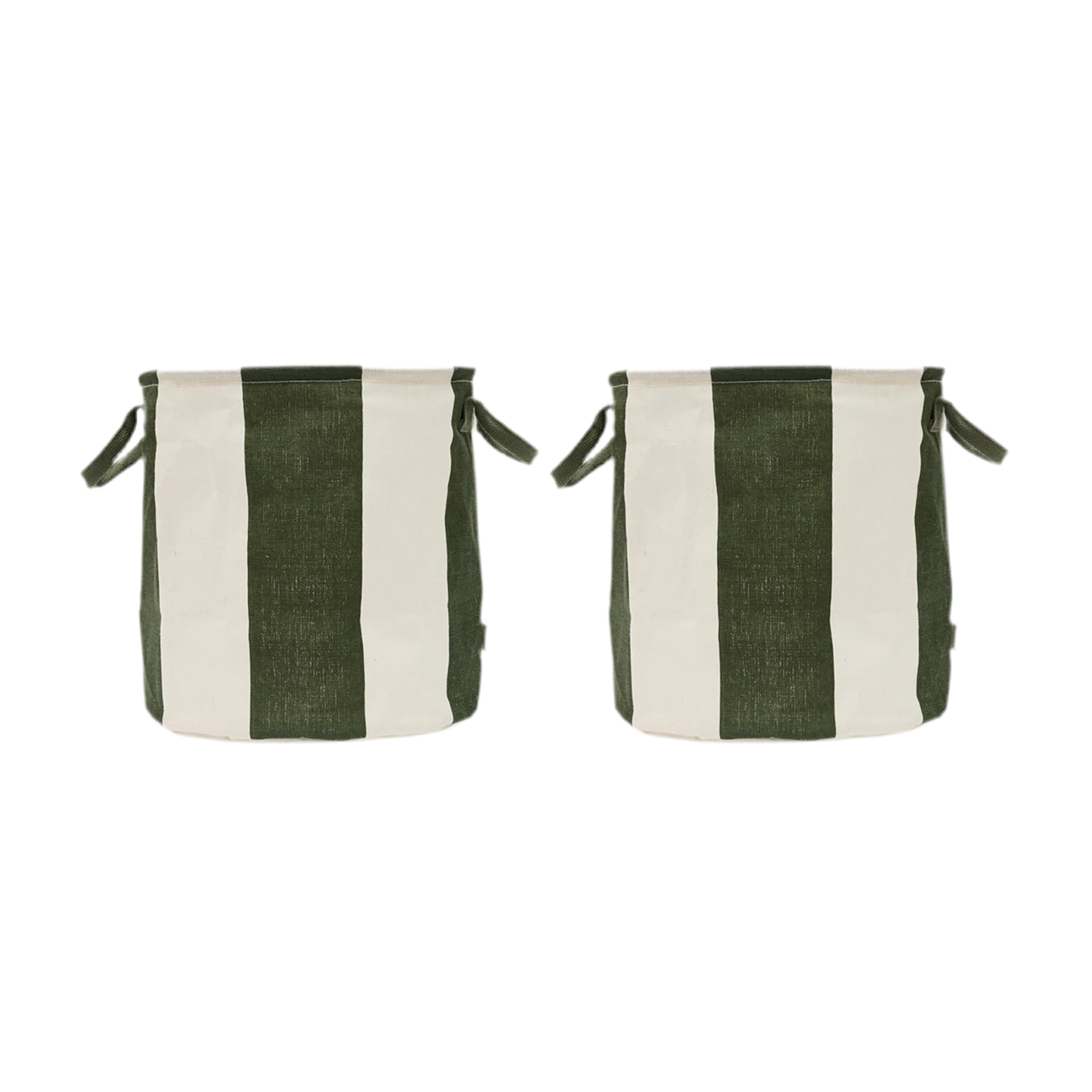 Aufbewahrungskorb Kara Set aus 2 | Dark Green