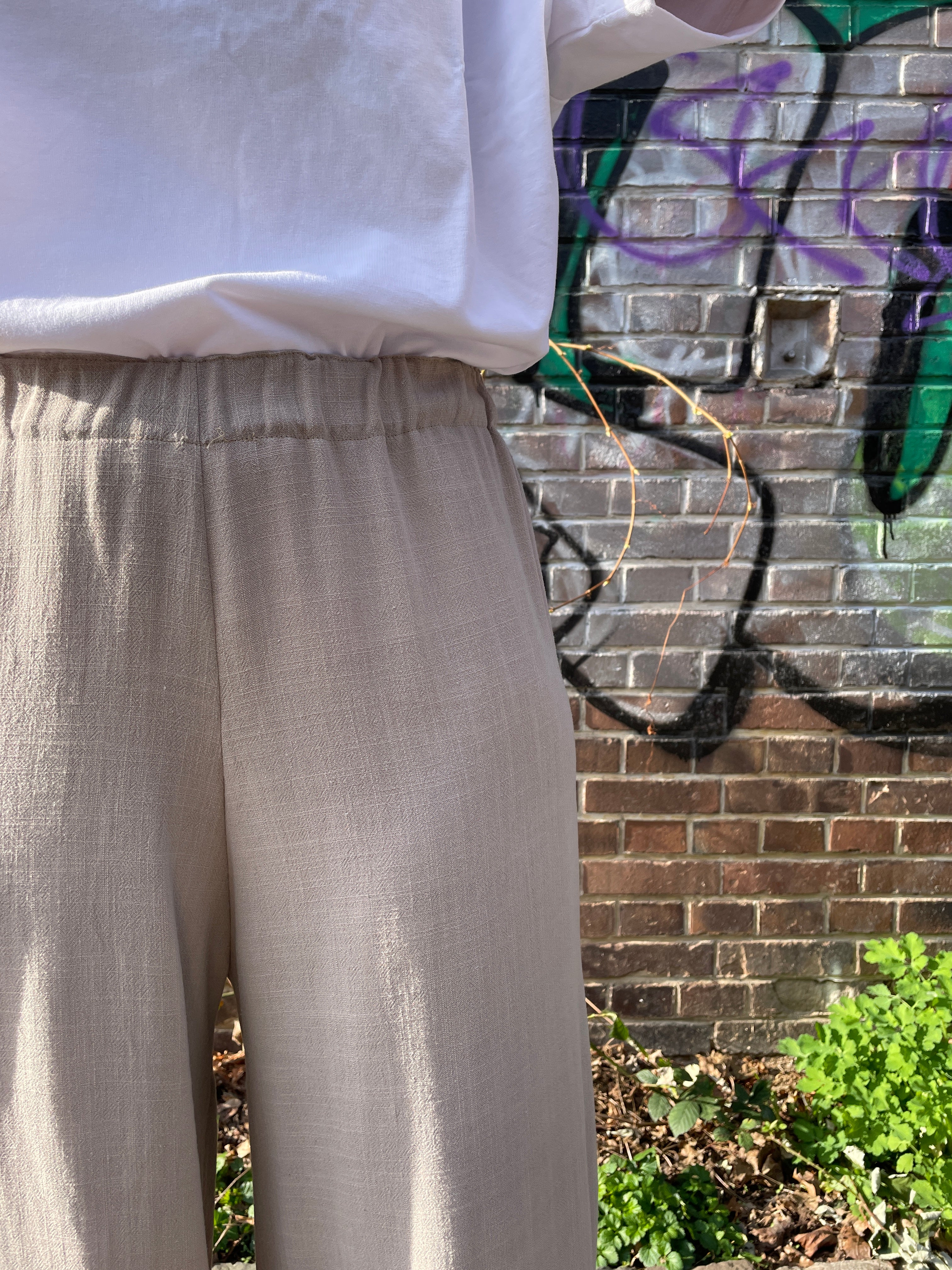 Damen-Hose | Culotte beige