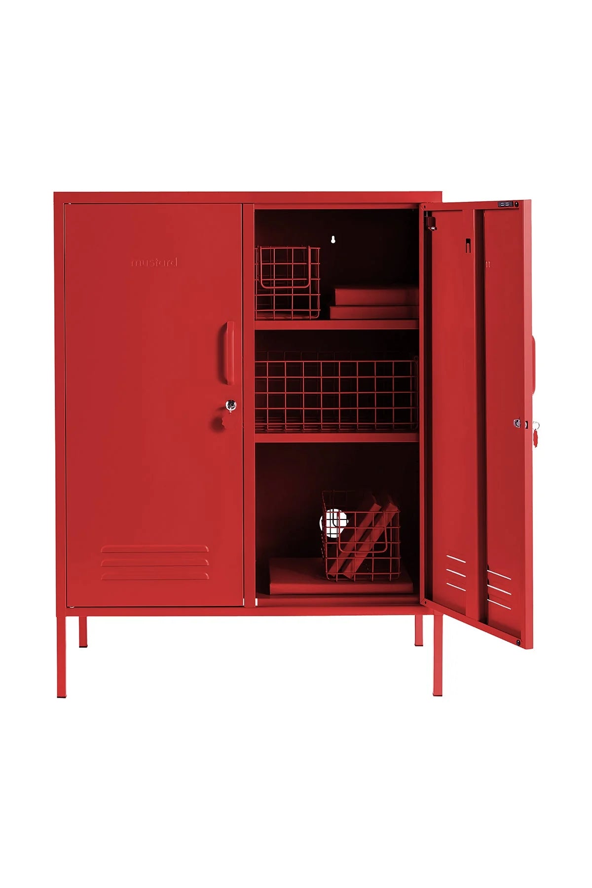 Metallspind | THE MIDI | poppy red