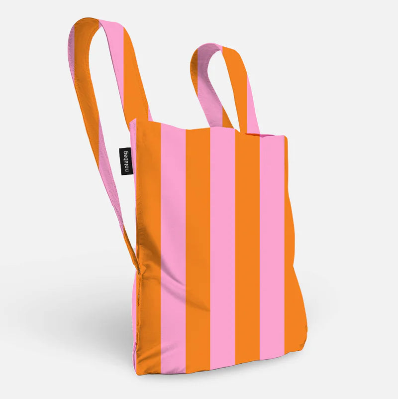 Tasche Notabag | Orange/Pink Stripes