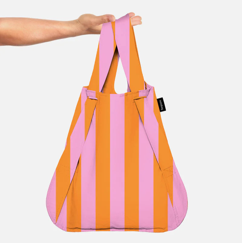 Tasche Notabag | Orange/Pink Stripes