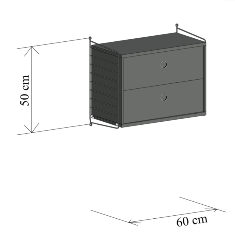 String Furniture | Nachttisch Schlafzimmer A