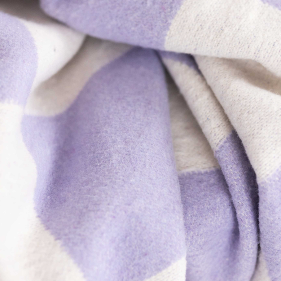 Kuscheldecke | Checks Lavendel