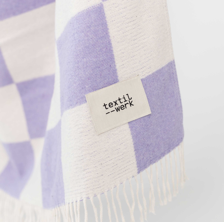 Kuscheldecke | Checks Lavendel