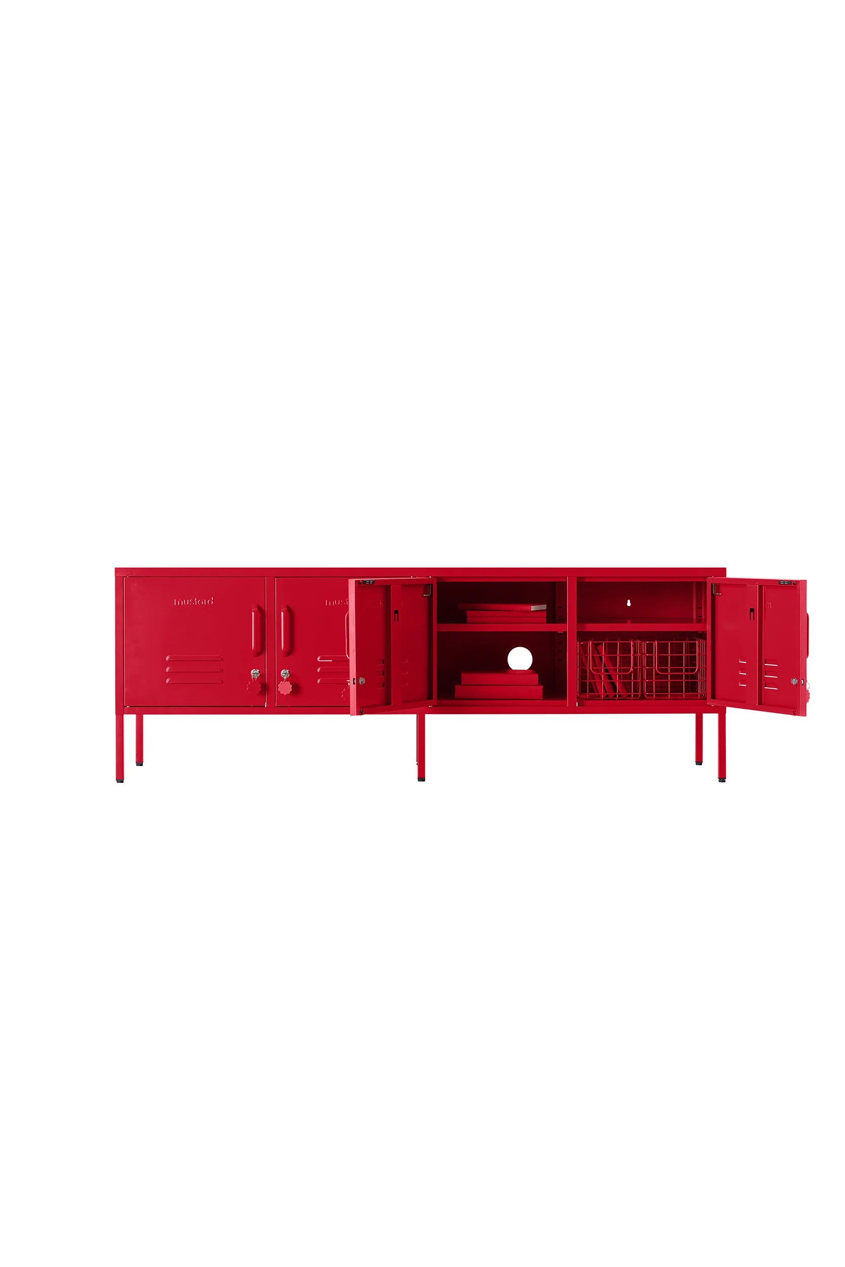Metallspind | THE STANDARD | poppy red