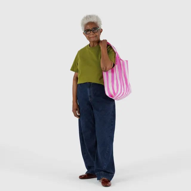 Tasche Standard Baggu | Pink Painted Stripe